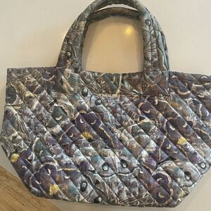 MZ Wallace Quilted Tote Peacock Pattern